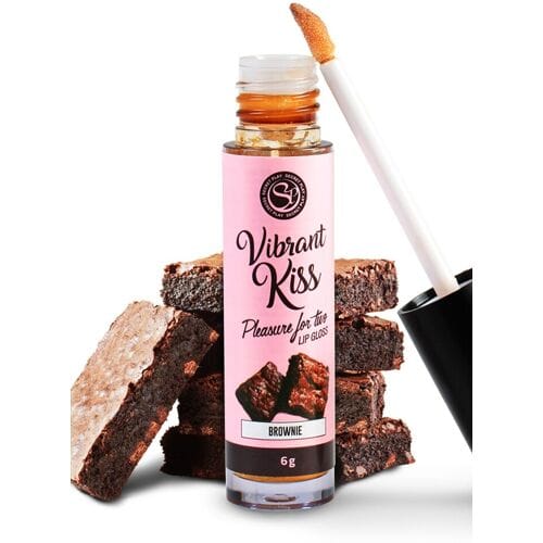 Secret Play Vibrant Kiss - Stimulerend Middel - Lip Gloss - Vibrerend Effect - Brownie Smaak - 6gr