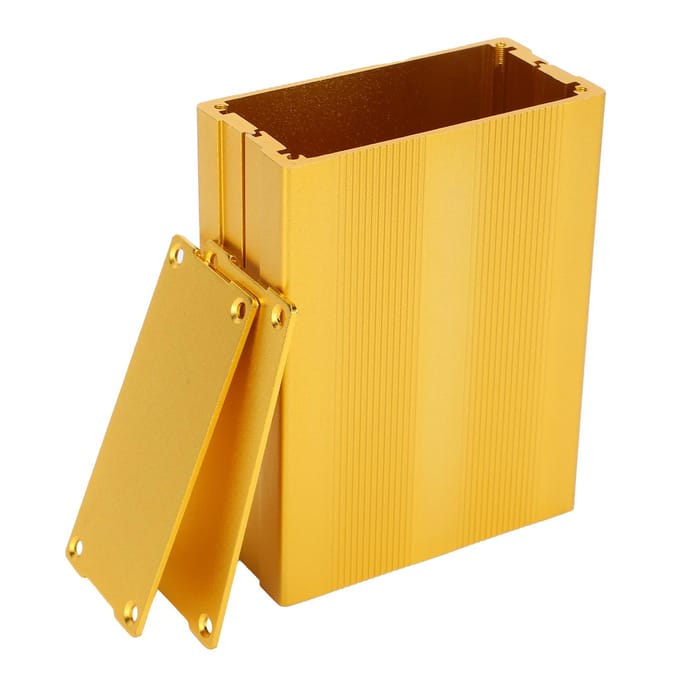 Gesplitste Type Behuizing Projectdoos Gouden Behuizing Case Aluminiumlegering Waterdicht voor GPS Decoder