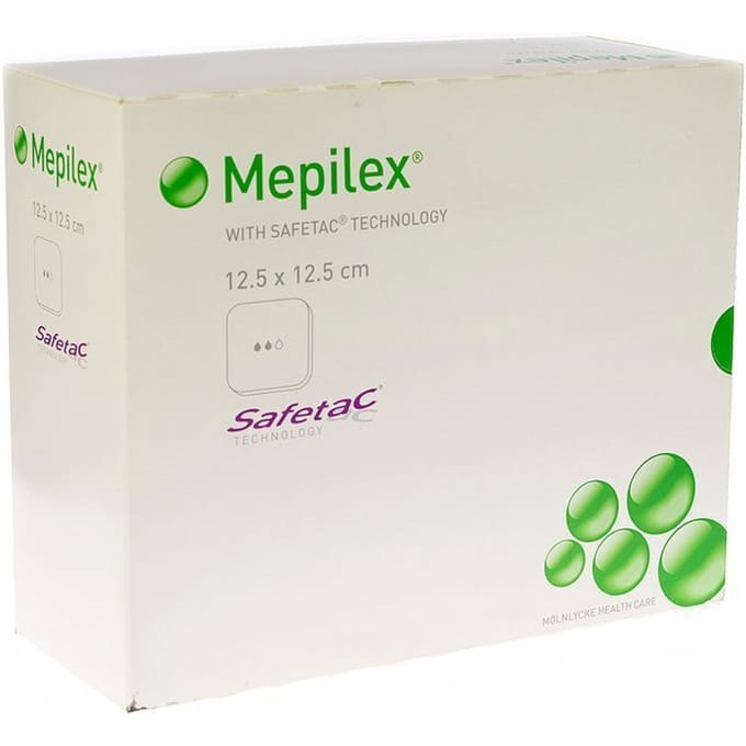 Mepilex Schuimverb Sil Abs Ster 12,5x12,5cm 16