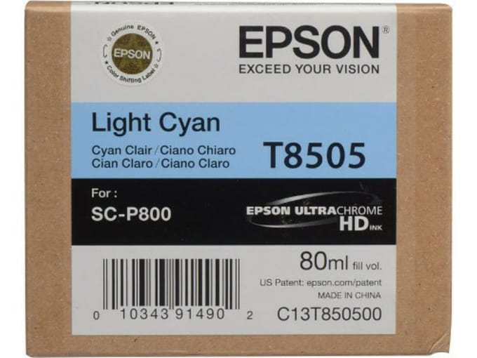 Epson T8505 inktcartridge licht cyaan (origineel)