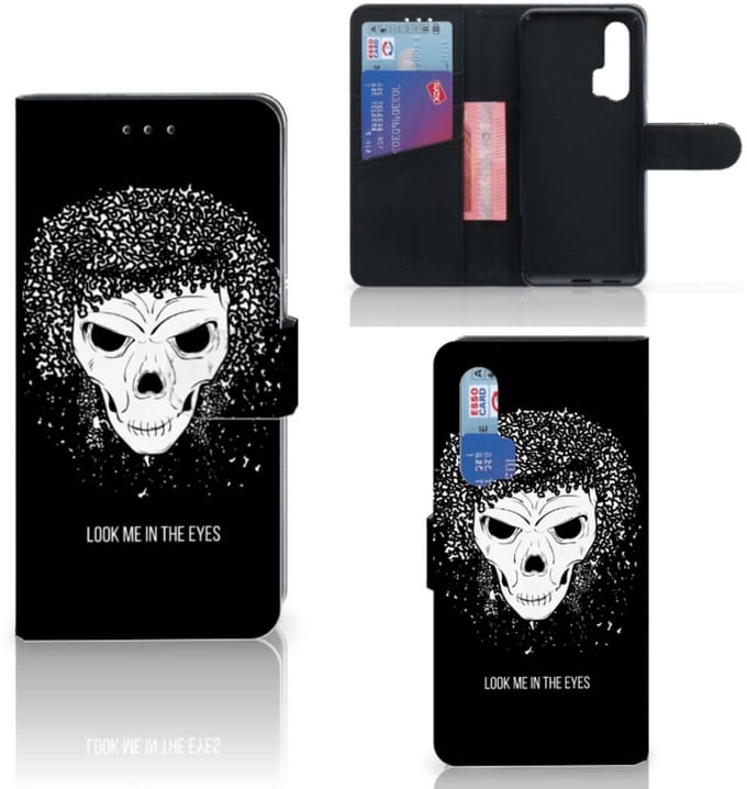 Telefoonhoesje met Naam Honor 20 Pro Skull Hair