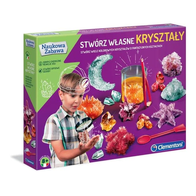 Maak je eigen kristallen. Clementoni 50069