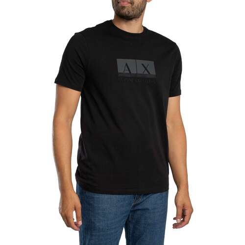T-shirt Korte Mouw Armani Exchange Slank grafisch T-shirt