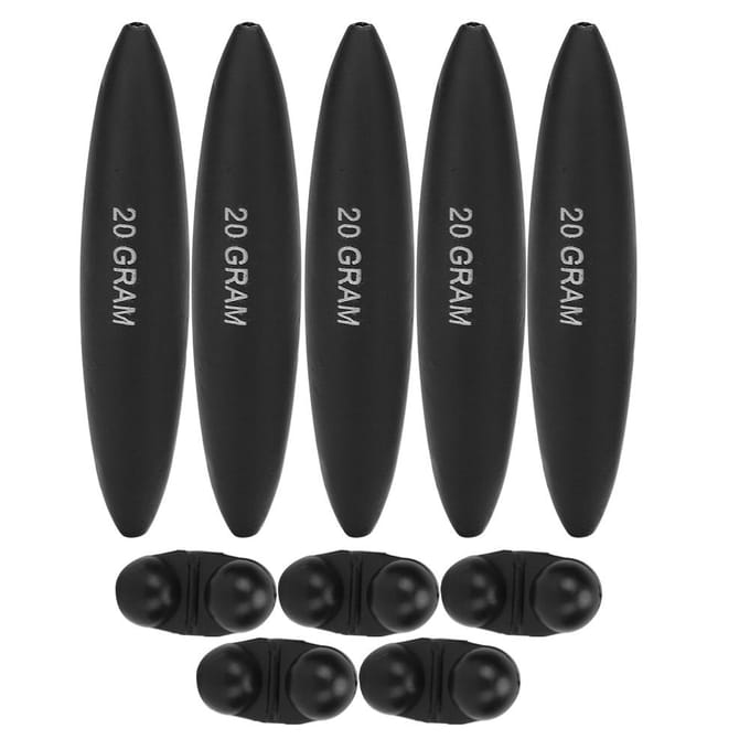 5 stuks Draagbare EVA Meerval Dobbers en Bel Visaccessoires Hoge Sterkte Zwart gray