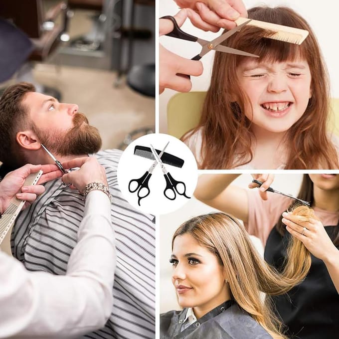 Professionele Kappersset: Schaar, Effileerschaar & Kam