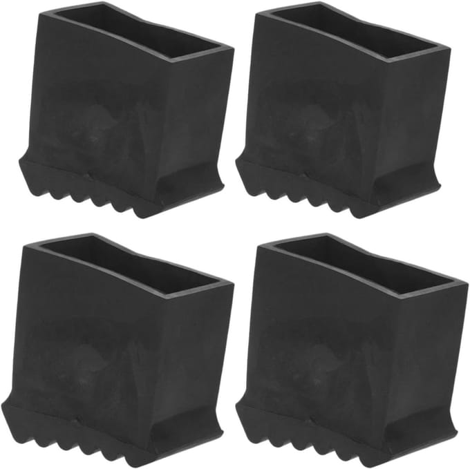 Ladder Voetstukken - Antislip Pads - Veilig Klimmen - Stevige Rubberconstructie - 75 x 67 cm - Zwart