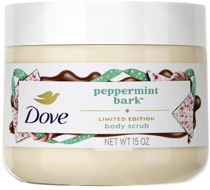 Dove - Peppermint Bark - limited edition - body scrub 15oz - kerst - cadeau - gift - viral