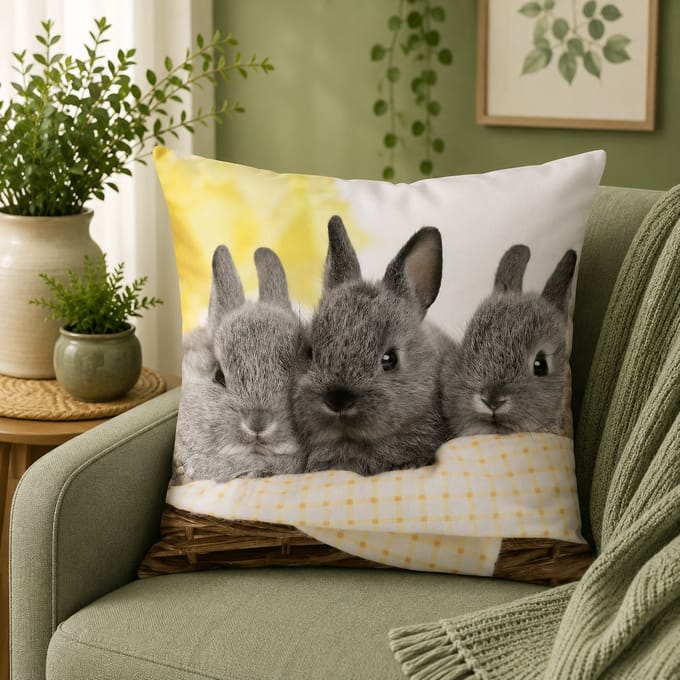 Bunny Bliss Collection Kussenhoes - 45x45 cm