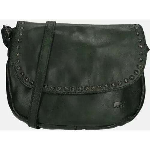 Bear Design crossbody tas studs green