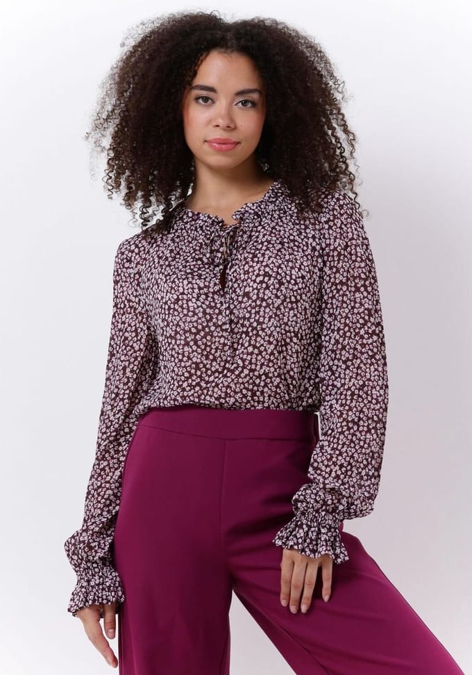 Catwalk Junkie Bl Dawn Flowers Dames - Jurken - Paars - Maat XS