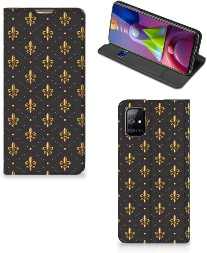 Samsung Galaxy M51 Hoesje met Magneet Franse Lelie