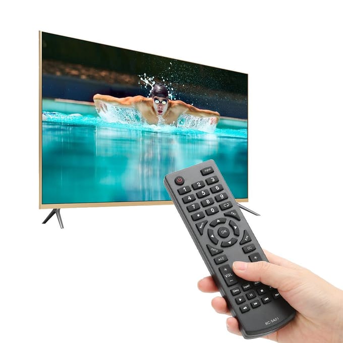 Télécommande Durable de Remplacement Télécommande Convient pour Téléviseur LED SEIKI RC-SA01 black