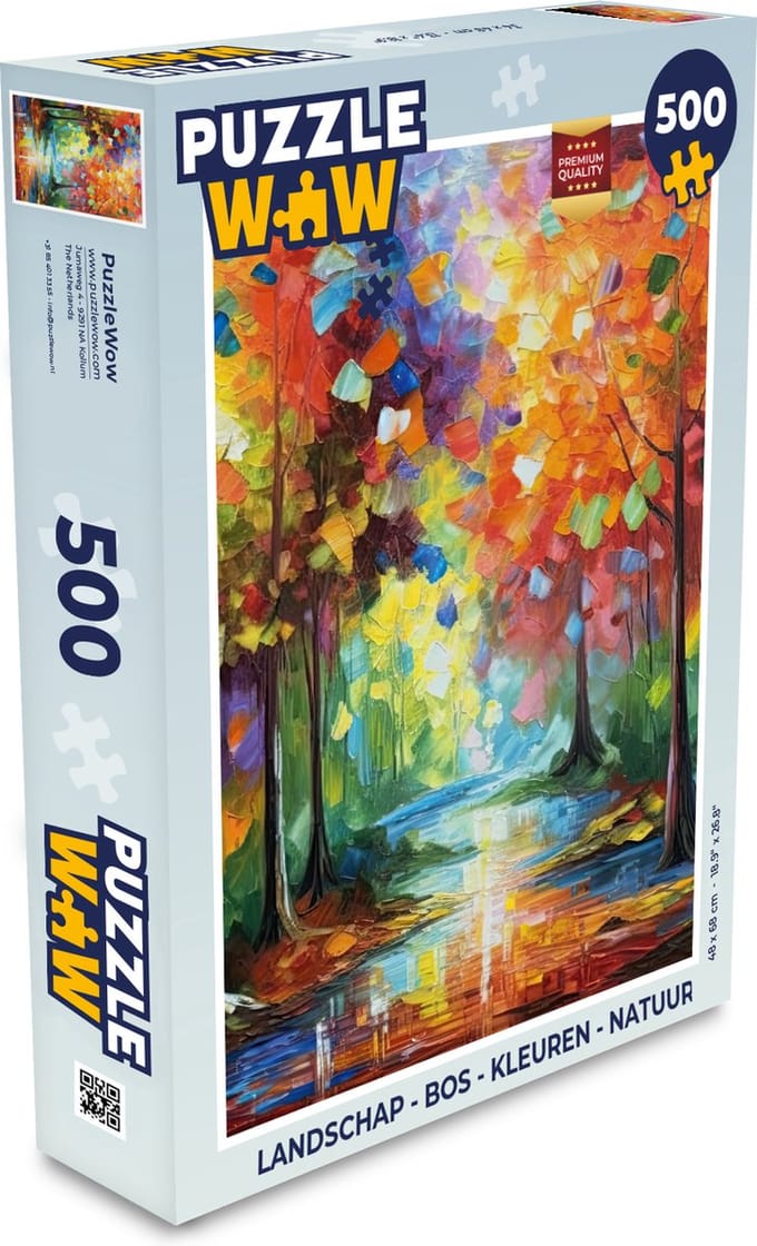 Puzzel Landschap - Bos - Kleuren - Natuur - Legpuzzel - Puzzel 500 stukjes