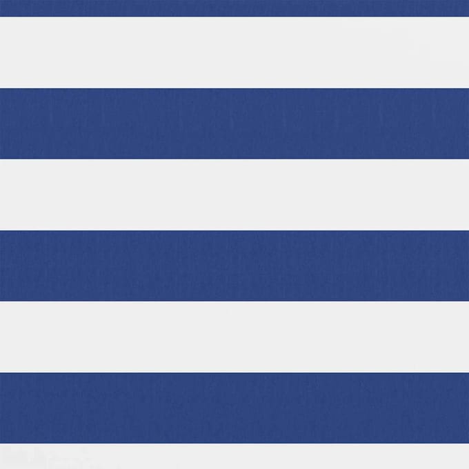 vidaXL - Balkonscherm - 90x500 - cm - oxford - stof - wit - en - blauw