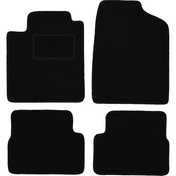 Zwarte veloursmatten voor: Nissan Micra K12 hatchback (2002-2010)