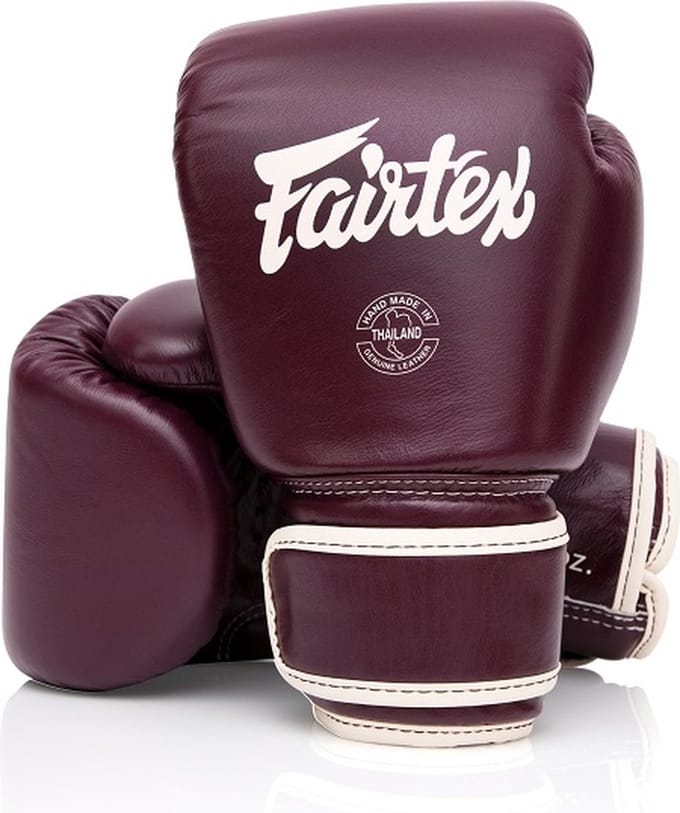 Fairtex BGV16 Bokshandschoenen -Echt Leer - Maroon 12 oz