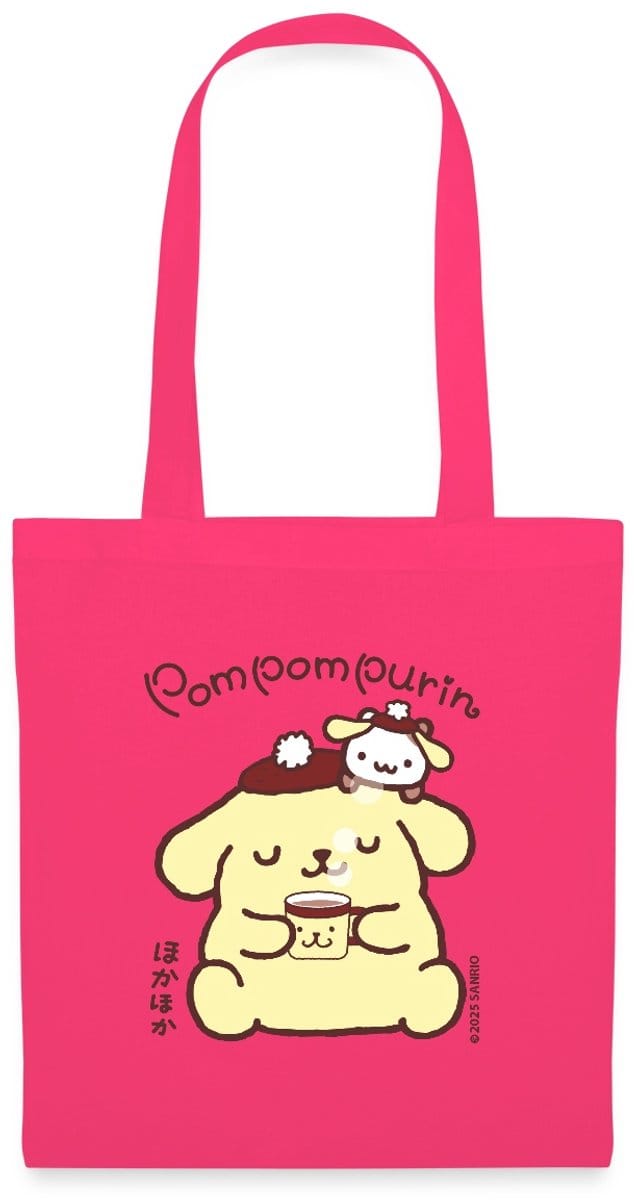 Pompompurin Drinkt Koffie Met Muffin Tas Van Stof Schoudertas
