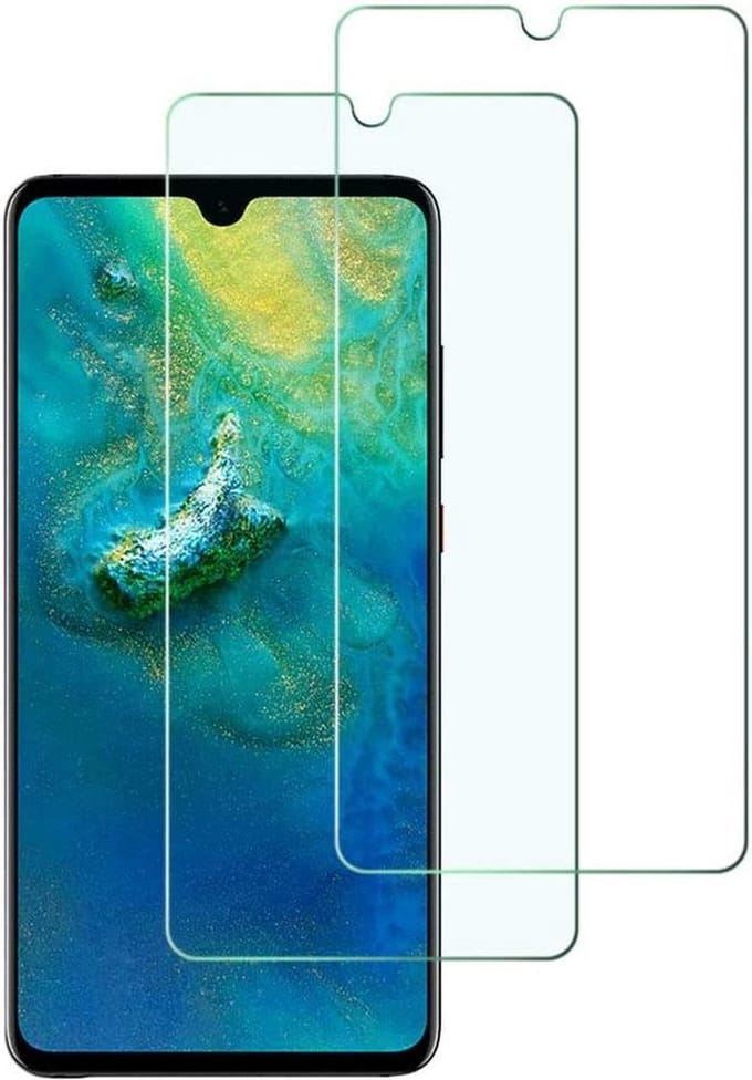 Screenprotector Glas - Tempered Glass Screen Protector Geschikt voor: Huawei Mate 20  - 2x