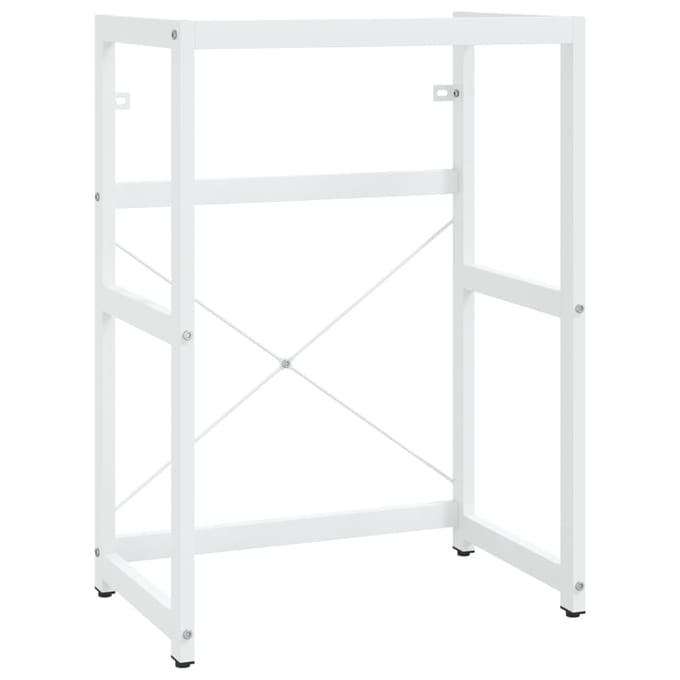 vidaXL - Wastafelframe - met - inbouwwastafel - ijzer - wit