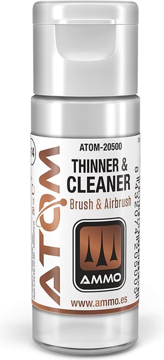 AMMO by Mig Jimenez Hobbyverf - MIG 20500 ATOM - Thinner and Cleaner - 20ml Verdunner - 20 ml