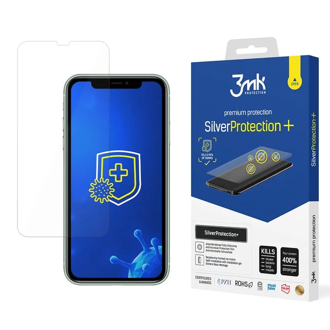 Antimicrobiële beschermingsfilm 3MK Apple iPhone XR/11 SilverProtection+