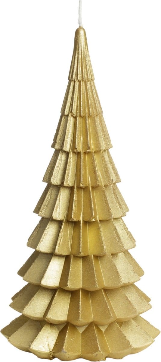 Rustik Lys - Buitenkaars 'Kerstboom' (XL, Goud)