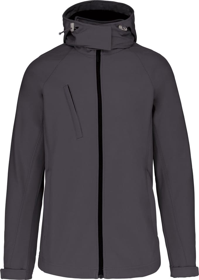 Kariban Dames softshell jas met afneembare capuchon K414 - Titanium - M