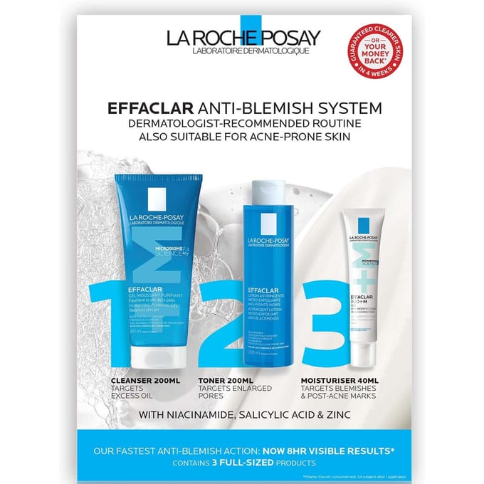 La Roche-Posay Effaclar 3-Staps Oneffenhedensyseteem 440 ml