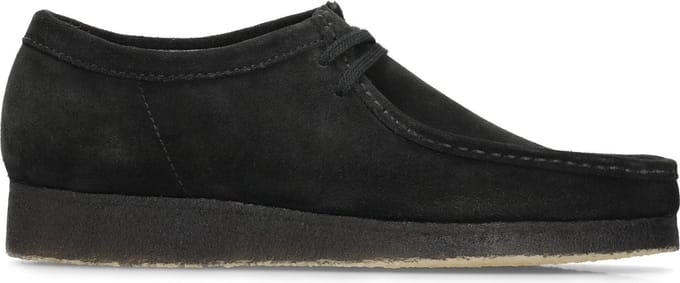 Clarks Zwarte Wallabee leren schoenen