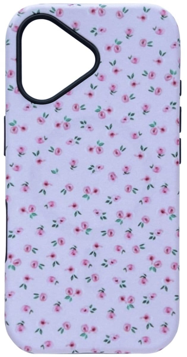 Cityhoesje - Pastel Watercolor Magnetic Magsafe Case - iPhone 17 - Mini Rose