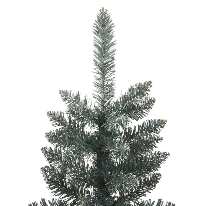 vidaXL - Kunstkerstboom - met - standaard - smal - 240 - cm - PVC - groen