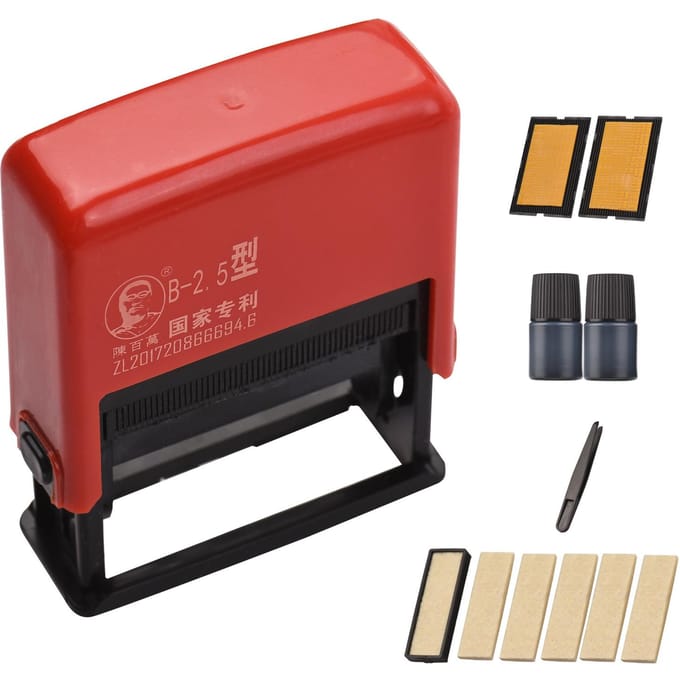 Draagbare Handheld Codeermachine Handmatige Datumstempelprinter Inkt Datumdruk voor Voedsel Plastic Zak Character Height 2.5mm black