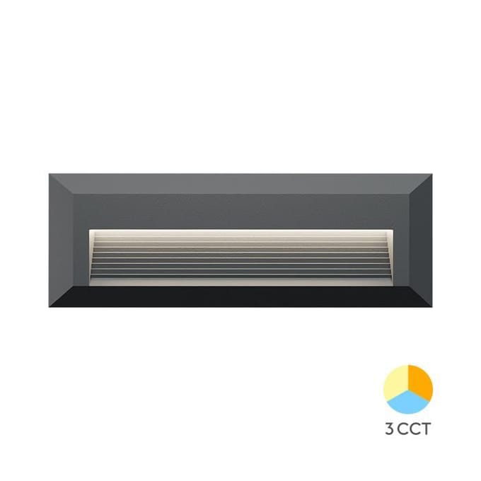 LED Wandlamp VEKTA-B 3-in-1 3W 180lm IP65 Grijs grijs