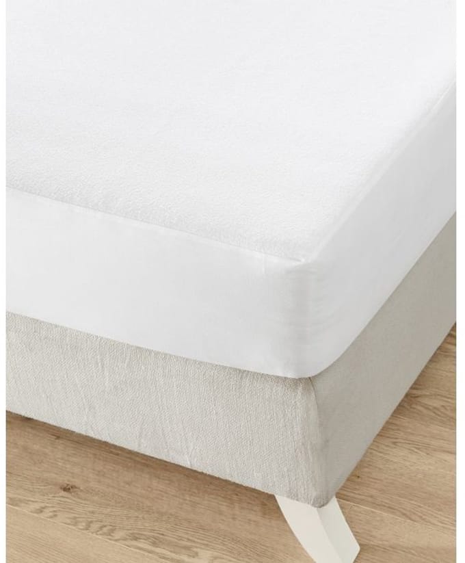 Mistral Home - MATRASBESCHERMER - waterdicht pu - 90 x 200 x 40 cm - effen kleur - wit