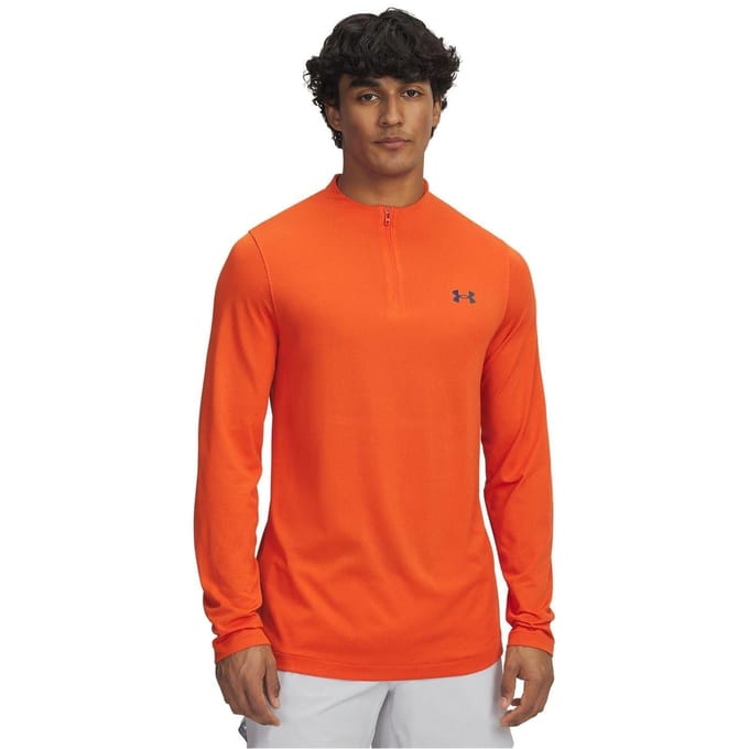 Under Armour Technisch heren-shirt met lange mouwen van Rush (Oranje)