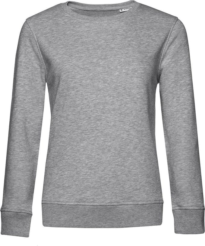 B&C Dames/dames Organic Sweatshirt (Grijze Heide)