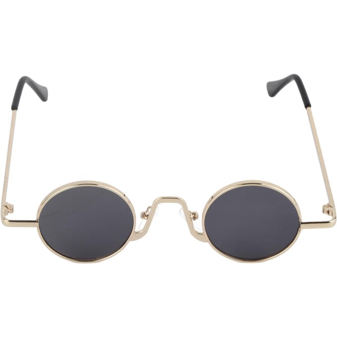 Retro Trend Zonnebril Zonnebril met Rond Montuur beige