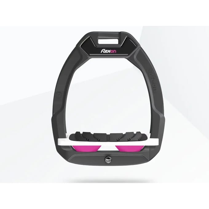 Veiligheidssporen Paardrijden Incliné Grip Antraciet/Wit/Roze Flex-On Safe-On