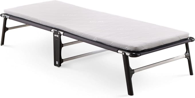 Opklapbed eenpersoons met comfortabel E-Fiber matras - Inklapbaar logeerbed