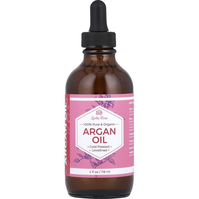 Leven Rose, huile d'argan 100 % pure et biologique, 113 ml (118ml) black
