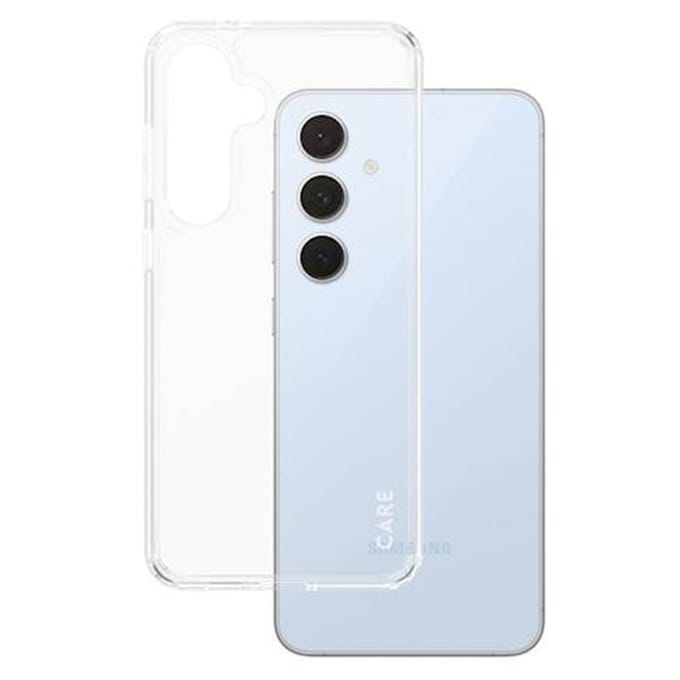 CARE by PanzerGlass Flagship Case Transparent Urban Combat w. Clear Frame Samsung Galaxy S24 FE
