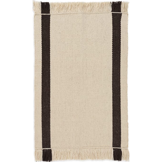 Ferm Living Calm Kelim deurmat - off-white/coffee