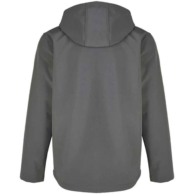 SOLS Heren Race Hooded Soft Shell Jas (Koolgrijs)