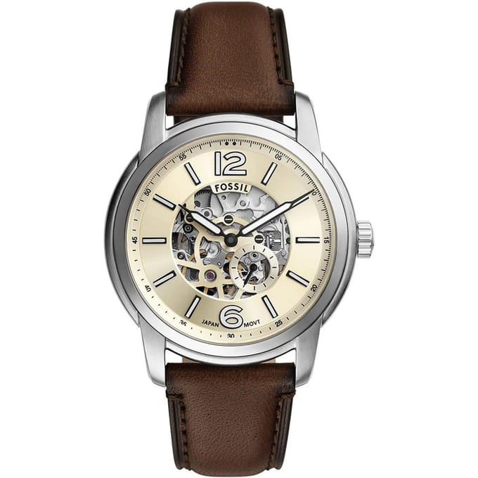 Fossil ME3264 Heren Horloge - Zilverkleurig
