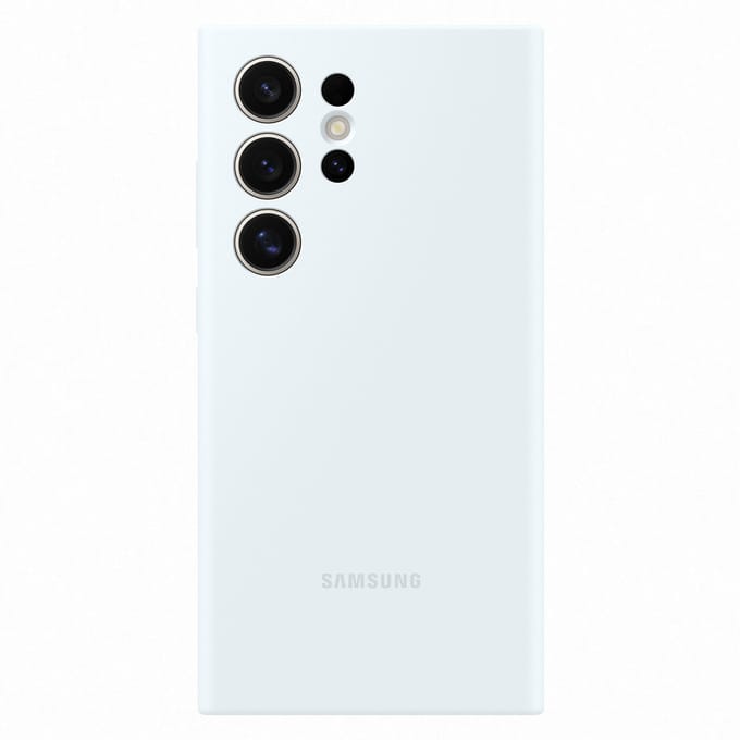Samsung Silicone Case - Geschikt voor Samsung Galaxy S24 Ultra - White