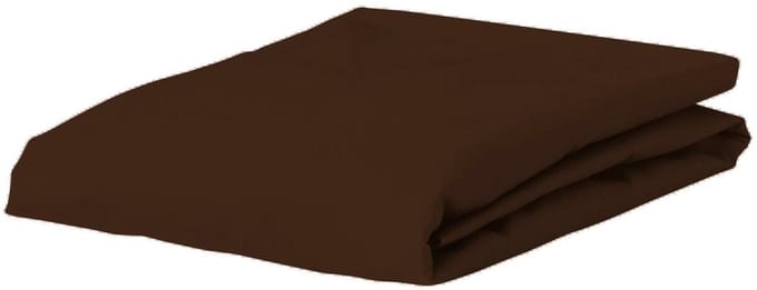 ESSENZA Premium Percale Hoeslaken Chocolate - 120x200
