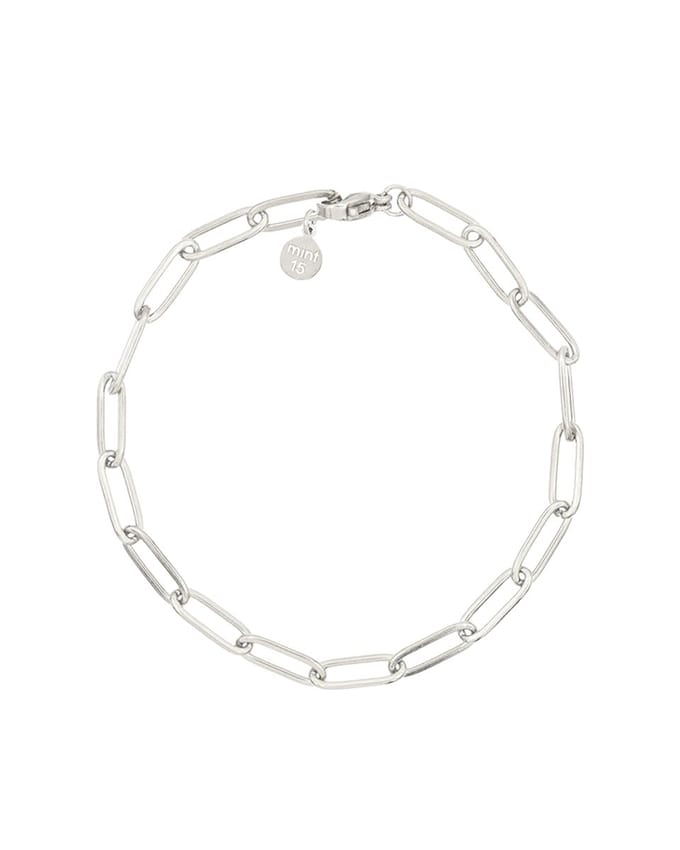 Mint15 Schakelarmband 'Chain Bracelet' - Zilverkleur RVS/Stainless Steel