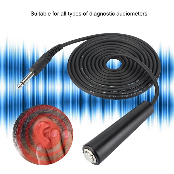Smart Diagnostic ometer Patient Response Switch Cord Hearing Screening Accessory black
