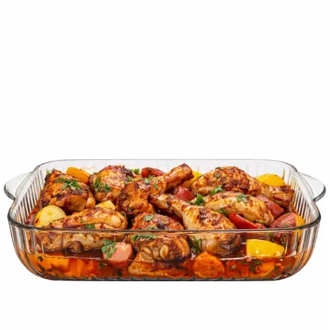 Paşabahçe borcam ovenschaal vierkant – hittebestendig glas – 3200 cc – oven