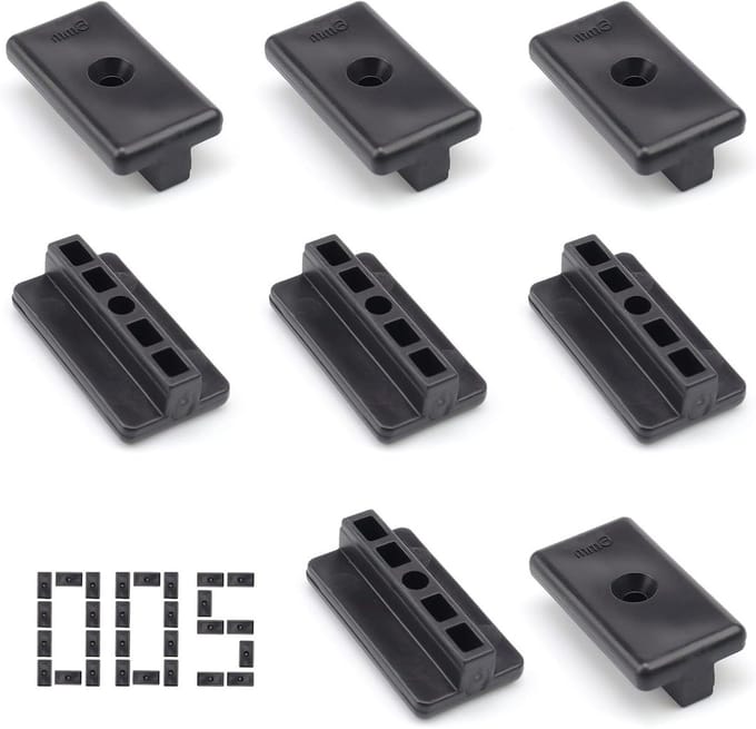 Terrasclips - Plankbevestiging - Terras Maken - Onzichtbare Montage - 200 stuks - Zwart